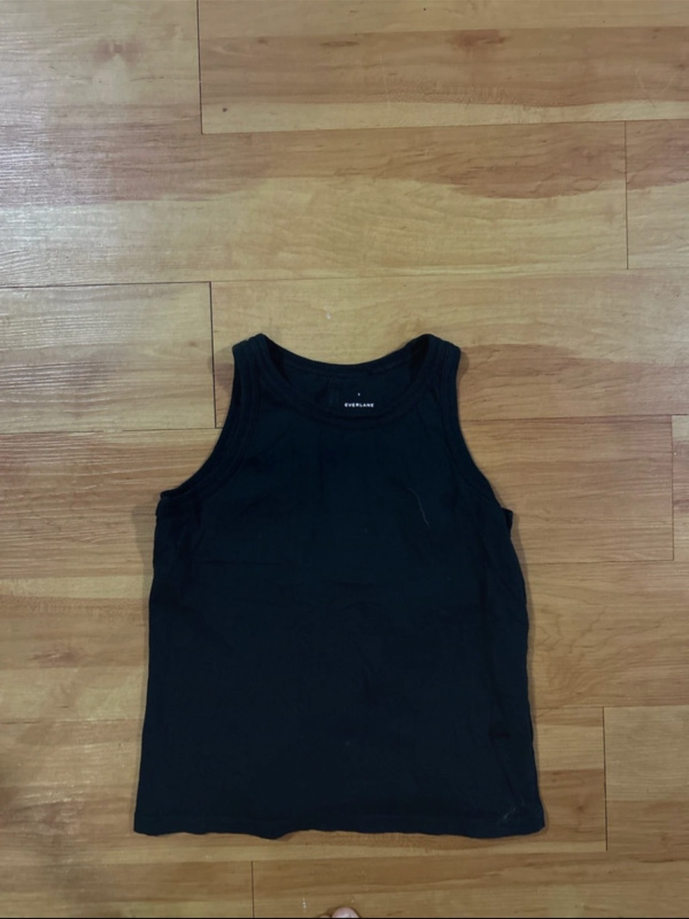EVERLANE Black Cotton Tank Top